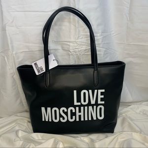 ❤️SOLD LOVE MOSCHINO Black and White Tote❤️